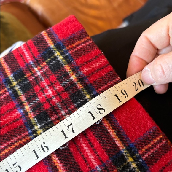 J.CREW wool MINI SKIRT plaid RED/BLACK size 10 - Picture 7 of 7
